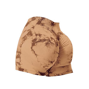 2025 Trendy Custom Gym Shorts Sports Fitness Workout <b>Yoga</b> Solid Color and Sublimated Plus Size Made of Spandex/Nylon - Product Image 2