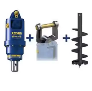 เครื่องเจาะดินไฮดรอลิกแบบ Heavy Duty รุ่น X2500 แรงบิดสูง พร้อมชุดอุปกรณ์เจาะหลุมเสาไฟฟ้า - Product Image 3
