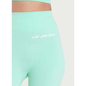 High Waist Seamless Yoga <b>Leggings</b> Mint Green Four Way Stretch Full Length Sports Tights for <b>Women</b> High Waist - Product Image 4