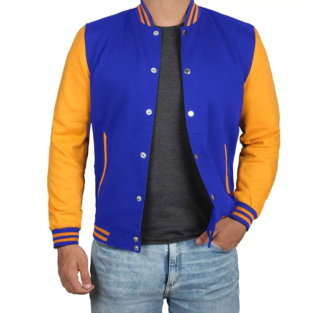 Personalized Men's Varsity Jackets / Custom Embroidery Streetwear Fashion Plus Size Men Varsity Jackets