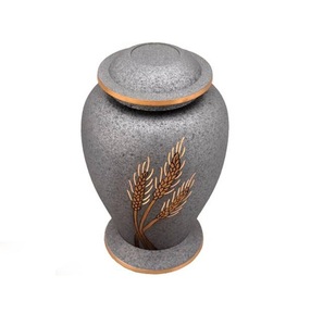 Urna Funeraria de Metal Blanca para Adultos, de Aluminio de Lujo con Arte Floral Negro y Borde y Base Plateados, Diseñada para Cenizas Humanas. - Product Image 6