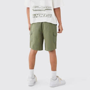 กางเกงขาสั้นผ้าคอตตอนเอวยางยืดมีกระเป๋าหลายกระเป๋าสำหรับผู้ชายกางเกงขาสั้นสำหรับฤดูร้อนสินค้ามาใหม่ - Product Image 2