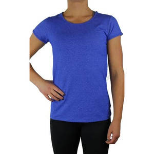 Camiseta de manga corta con cuello redondo para mujer, ropa 100% de algodón personalizada con abertura lateral para verano - Product Image 5