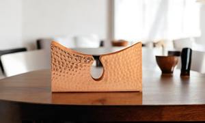 IndianArtVilla Porte-papier de soie en cuivre pur acier-5x3 pouces, accessoire de table pour la maison, hôtel et restaurant - Product Image 3