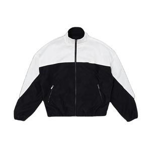 Vestes coupe-vent pour hommes en tissu nylon imperméable, logo personnalisé, broderie, impression de logo, OEM, coupe-vent personnalisé noir - Product Image 2