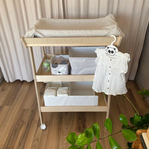 Houten Luier Verschoontafel Verpleegstation Wielen Opslag Badkamer Meubilair <span class=keywords><strong>Baby</strong></span> Verschoontafel - Product Image 3