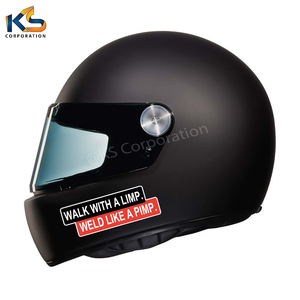 Custom PVC Vinyl Hard Hat <b>Sticker</b>-Walk with a Limp Weld Pimp UV Printed Funny Helmet Decal for Tool Box 4.5x3inch - Product Image 3