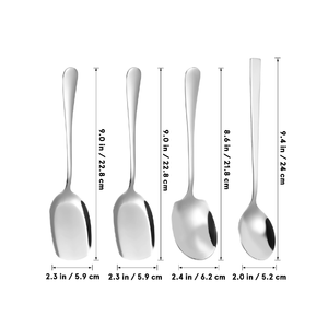 Cucharas de acero inoxidable de diseño Vintage para el hogar, hotel, restaurante, vacaciones de Navidad, precio al por mayor - Product Image 3