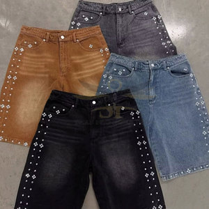 Service OEM Vente en gros Design personnalisé Shorts avec strass Nouvelle arrivée Marque privée Shorts avec strass pour adulte - Product Image 6