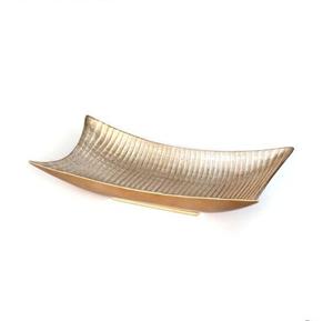 Ensemble de plateaux de service en métal d'usine directe avec bol en métal, acier inoxydable plaqué bronze, plateau de service pour fruits secs du Ramadan au meilleur prix - Product Image 6