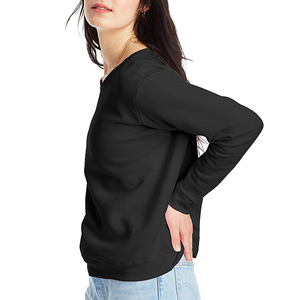 Venta al por mayor de alta calidad sudadera con logotipo personalizado letra impresa pulóver sudadera de gran tamaño de las mujeres sudaderas de cuello redondo - Product Image 3