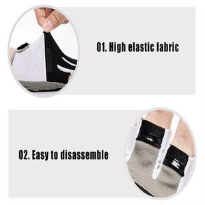 Guantes deportivos de entrenamiento de medio dedo con logotipo personalizado Guantes de gimnasio de ejercicio de cuero para levantamiento de pesas y culturismo - Product Image 6