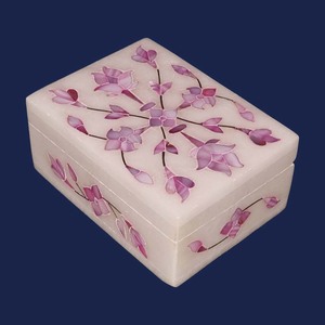 Nuevo diseño clásico tradicional, producto superior, caja con incrustaciones de mármol con producto de nácar para almacenamiento de joyas, artículo de embalaje de regalo - Product Image 1