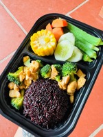 Contenants alimentaires en plastique jetables à compartiments personnalisés avec couvercle, noirs, pour plats à emporter, boîte à lunch, emballage de repas