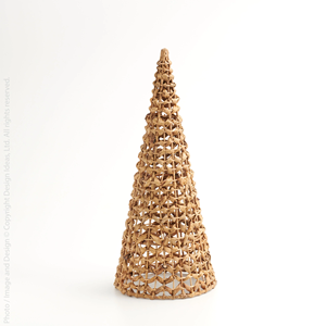 Venta al por mayor de cestas de almacenamiento de árboles de pino ecológicas de Vietnam hechas de jacinto de agua natural duradero diseño de árbol de Navidad - Product Image 2