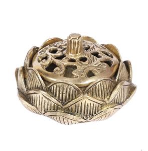 wholesale supplier Brass <b>Incense</b> <b>Sticks</b> <b>Holder</b> manufacturer Pure Brass Flower Agarbatti <b>Stick</b> Stand - Product Image 3