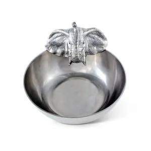 Tazón de Metal con acabado antiguo hecho a mano de tendencia reciente para interiores de Hotel Tazón chapado en oro de lujo Pantalla elegante Accent safe - Product Image 4