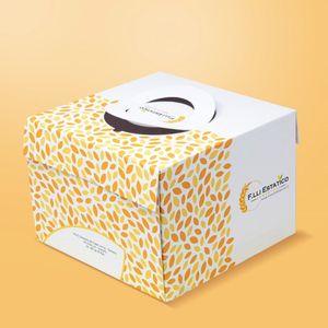 Boîte Chic Personnalisée pour Panettone 21x21x22 cm avec Laminage Brillant ou Mat et Gaufrage - Product Image 6