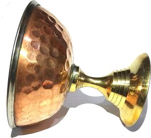 Premium Quality Food Grade Stainless Steel Italian Copper Coated Ice Cream Dessert Set with Stand Customized Logo - Product Image 4