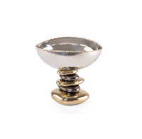 Bols élégants et durables de couleur argent, en aluminium de haute qualité, couleur personnalisée, chrome