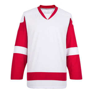 Maillot de hockey sur glace d'équipe personnalisé de logo de broderie de qualité supérieure impression par sublimation personnalisée maillot d'entraînement de hockey sur glace OEM - Product Image 1