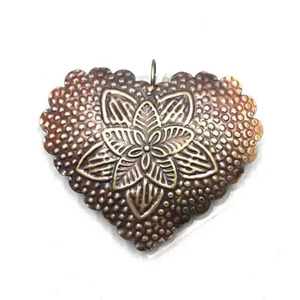 Artesanías decorativas cobre antiguo Metal hierro colgante corazón Navidad decoración adornos con nuevo diseño - Product Image 1