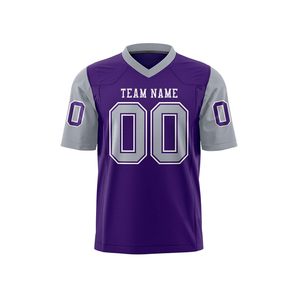 Camiseta de fútbol de alta calidad con bordado personalizado al por mayor, camiseta de fútbol americano para equipos juveniles - Product Image 3