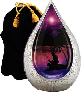 URNA DE CREMACIÓN DE METAL LAGRIMA - Product Image 1