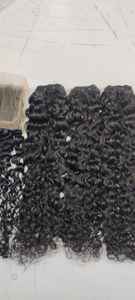 Extensiones de cabello indio crudo 100% suave y de larga duración, estilo suelto de ondas profundas con cutículas alineadas de larga duración - Product Image 5