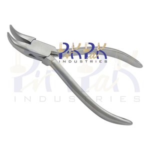 130mm Matt Finish Chain Nose Plier with Bent Smooth Jaws for Crimping <b>Fishing</b> for Jewelry Making and DIY Crafts OEM Supported - Product Image 2