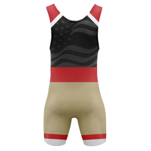 Uniforme de Lucha Libre para Hombre, 100% Poliéster Spandex, Venta Caliente 2025, Impresión por Sublimación Personalizada, Singlet Elástico para Combate - Product Image 6