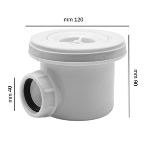 Scarico piatto in resina di marmo in ABS compatibile con il pacchetto piatto Gaia-Olma-Arial-Giada per Box doccia IX - Product Image 2