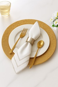 Premium Brushed Silver Charger Plate with Rim Elegant Round Decorative Service Plate for Hotels Banquets & Fine Dining Tableware - Product Image 6