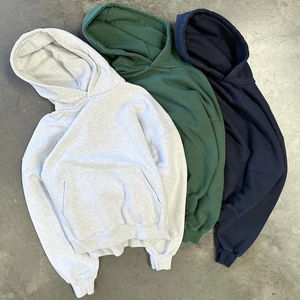 Sudadera con Capucha para Hombre, Corte Regular, 100% Algodón, Estilo Urbano, Invierno, Color Liso, Colores Personalizados, Alta Calidad, Tendencia 2025 - Product Image 1