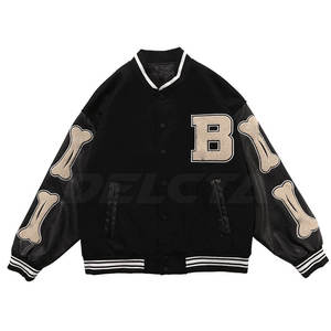 Veste de Baseball en Chenille Brodée Coupe-Vent Vente Chaude Respirante Veste de Baseball en Chenille Brodée - Product Image 1
