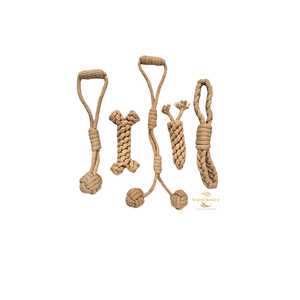 Cuerda Masticable para Perros de Fibra de Coco Ecológica, Juguete Natural de Coco para Entrenamiento de Mascotas, Duradero, en Caja - Product Image 1