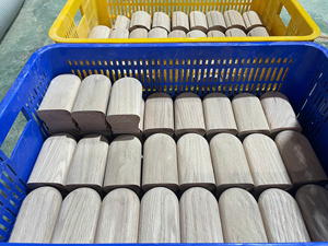 Durabilité en bois dur érable retourné extrémité main courante raccord moderne élégant escalier avec livraison rapide pièces d'escalier - Product Image 2