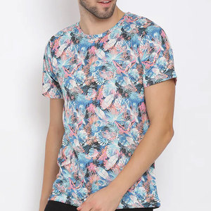 2025 nuevo estilo de Camiseta de cuello redondo para hombre de ajuste Regular 100% algodón sublimación de secado rápido transpirable colores personalizados Logo para exteriores - Product Image 2