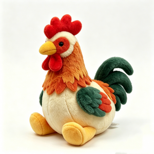 Rooster plush, stuffed rooster toy, farm rooster stuffed animal, <b>cute</b> chicken plushie - Product Image 5