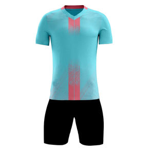 Les adultes portent un élégant uniforme de football Vêtements de sport d'entraînement Uniforme de football Couleur unie Maillot de football simple - Product Image 1