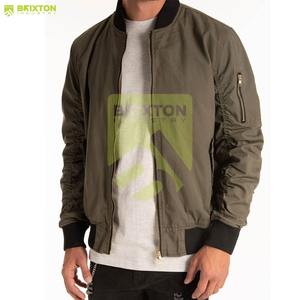 Vestes bomber personnalisées décontractées et sportives 2025, devant uni, écologiques, mode, veste d'hiver personnalisée pour hommes - Product Image 2