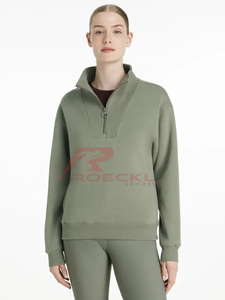 Equitation femmes pull en gros haute qualité régulation thermique matériau respirant ergonomique façonnage élégant équestre - Product Image 6