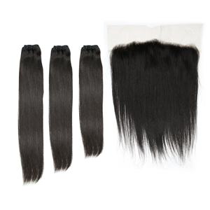 วิกผมต่อผมมนุษย์แบบดิบ100% ผมสไตล์เวียดนามมีผมลอนแบบแอฟโฟรปักผมแบบ HD - Product Image 1