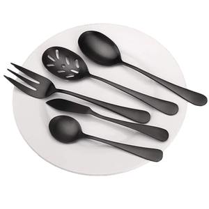 Ensemble de 4 couverts en acier inoxydable, idéal pour la cuisine, l'hôtel, la maison, la couleur argentée, les couverts finis - Product Image 2