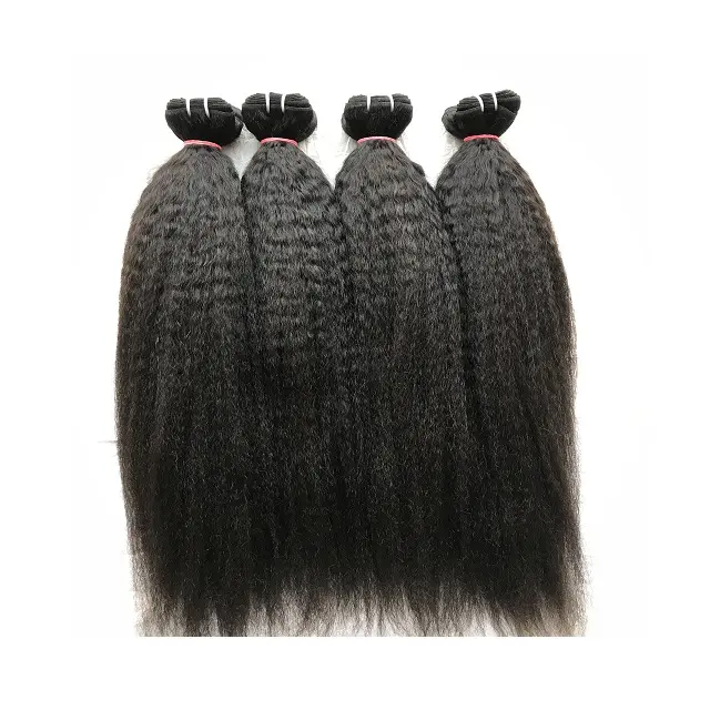 Großhandel 100% brasilia nische Remy Virgin 22 'Yaki Straight Bundle Extension Einzelsp ender Haar Doppels chuß maschine zum Großhandels preis