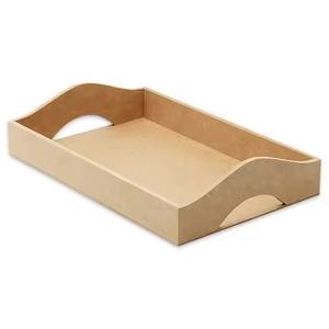 Handmade Wooden <b>Breakfast</b> <b>Tray</b> Kitchen Decorative Multifunctional Serving <b>Tray</b> - Product Image 1