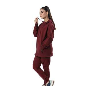 Ensemble 2 pièces de haute qualité, pantalon de jogging à épaules tombantes, sweat-shirt avec pantalon de survêtement, sweats à capuche vierges, surdimensionné. - Product Image 6