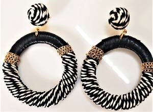 Handmade Colorful Seed Beads Hoop <b>Earrings</b> Unisex Boho Tassel Long Gold Plated Jewelry - Product Image 6