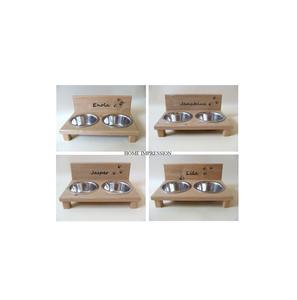 Cuenco de comida para perros de forma personalizada respetuoso con el medio ambiente de lujo pulido de acero inoxidable accesorios de jardín de gran tamaño excelente calidad - Product Image 1