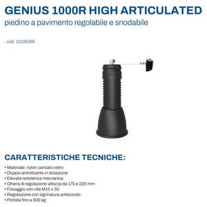 Pieds de sol articulés longs et réglables Genius 1000r Tecnosystemi 11105365 pour pompe à chaleur et climatiseur – Pièces détachées pour installation facile à domicile - Product Image 2